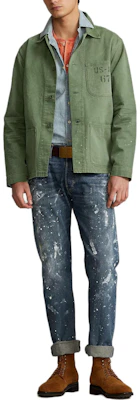 Polo Ralph Lauren FW23 Jaket Herringbone Lengan Panjang Warna Hijau Olive. MNPOOTW16020752-300 Lookbook Polo Ralph Lauren FW23 Jaket Herringbone Lengan Panjang Warna Hijau Olive. MNPOOTW16020752-300