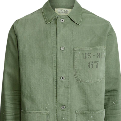 Polo Ralph Lauren FW23 Jaket Herringbone Lengan Panjang Warna Hijau Olive. MNPOOTW16020752-300 Purchase Polo Ralph Lauren FW23 Jaket Herringbone Lengan Panjang Warna Hijau Olive. MNPOOTW16020752-300