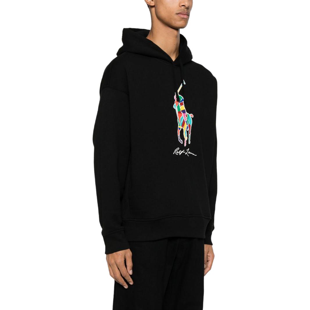 Purchase Polo Ralph Lauren FW23 黑色长袖连帽衫_LOGO款式卫衣。 710926613-002