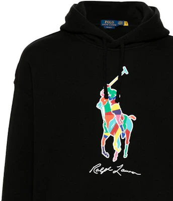 Polo Ralph Lauren FW23 黑色长袖连帽衫_LOGO款式卫衣。 710926613-002 Details for Polo Ralph Lauren FW23 黑色长袖连帽衫_LOGO款式卫衣。 710926613-002