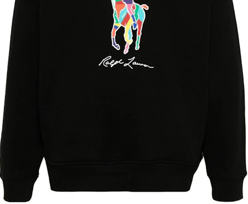 Polo Ralph Lauren FW23 黑色长袖连帽衫_LOGO款式卫衣。 710926613-002 Sizing Polo Ralph Lauren FW23 黑色长袖连帽衫_LOGO款式卫衣。 710926613-002