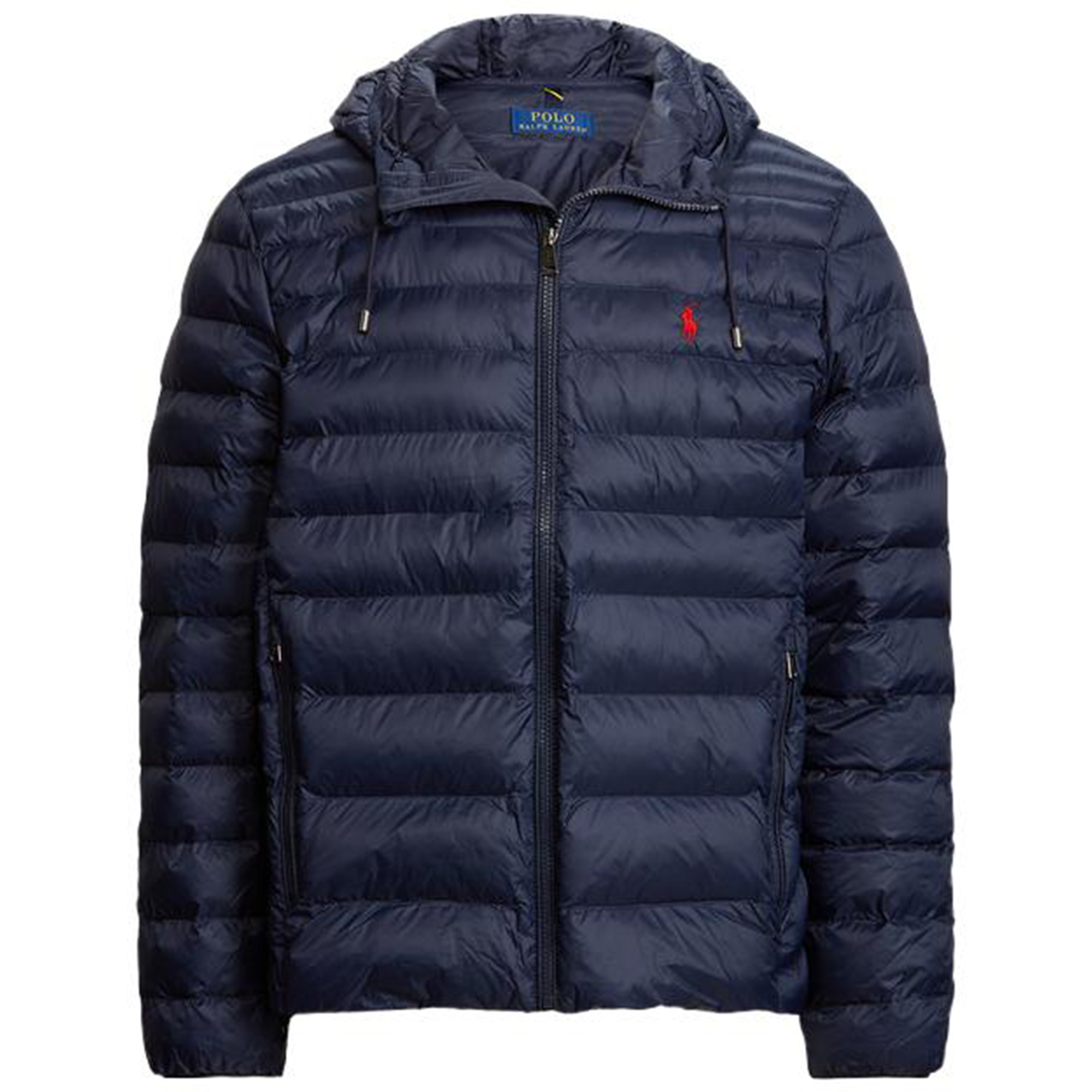 Polo Ralph Lauren FW23  Navy Blue Solid Logo Embroidered Zip Hoodie Jacket. MNPOOTW16021129-410