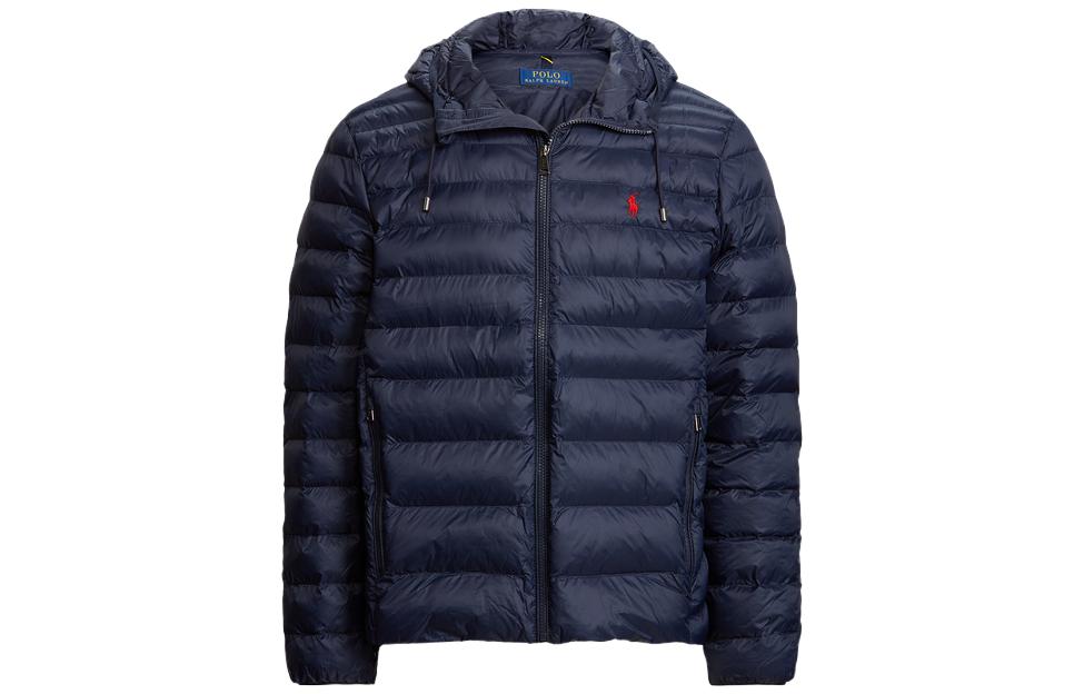 Polo Ralph Lauren FW23  Navy Blue Solid Logo Embroidered Zip Hoodie Jacket. MNPOOTW16021129-410 圖 2