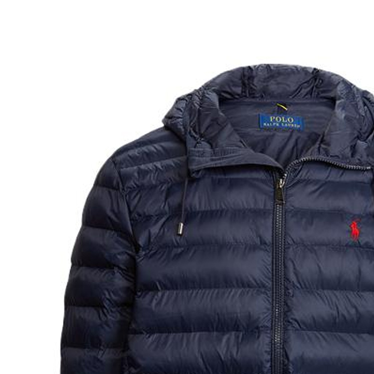 Polo Ralph Lauren FW23  Navy Blue Solid Logo Embroidered Zip Hoodie Jacket. MNPOOTW16021129-410 圖 6