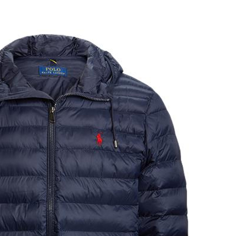 Polo Ralph Lauren FW23  Navy Blue Solid Logo Embroidered Zip Hoodie Jacket. MNPOOTW16021129-410 圖 7