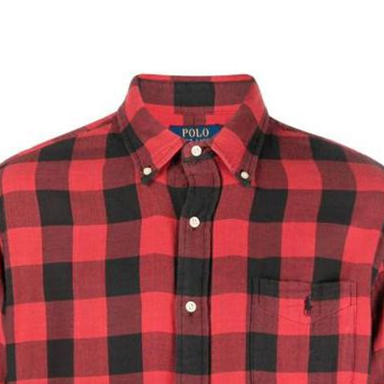 Polo Ralph Lauren FW23  Red Plaid Long-Sleeve Casual Shirt. 710922250-003 圖 3