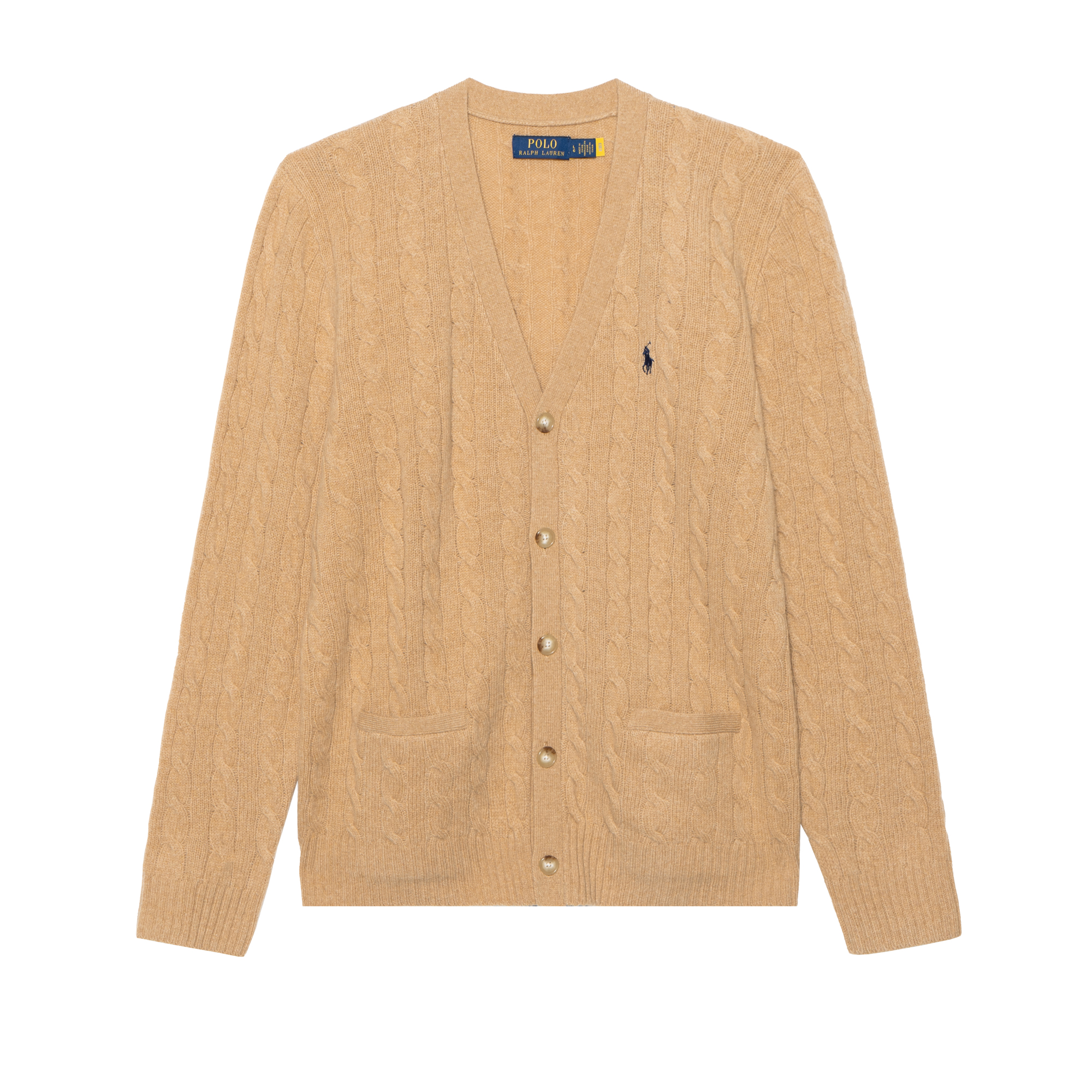 Polo Ralph Lauren FW23  Solid Color Casual Knit Cardigan Long Sleeve Sweater MNPOSWE16821675-200