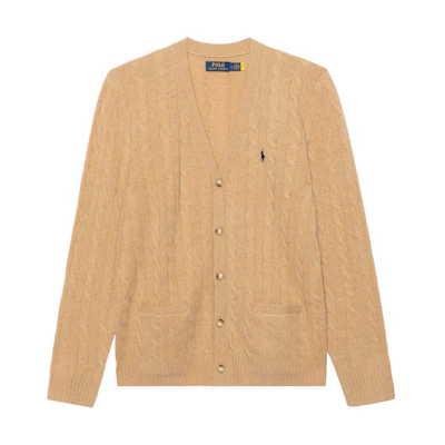 Polo Ralph Lauren FW23 Solid Color Casual Knit Cardigan Long Sleeve Sweater MNPOSWE16821675-200
