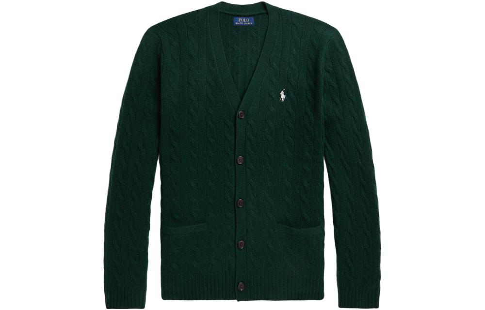 Polo Ralph Lauren FW23  Solid Color Casual Knit Cardigan Long Sleeve Sweater MNPOSWE16821675-200 圖 11