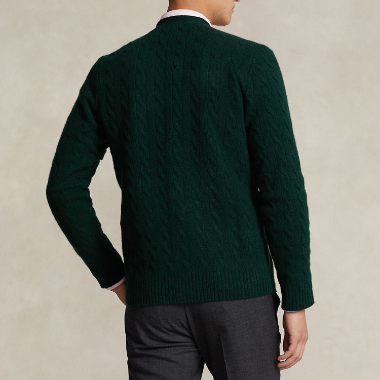 Polo Ralph Lauren FW23  Solid Color Casual Knit Cardigan Long Sleeve Sweater MNPOSWE16821675-200 圖 14