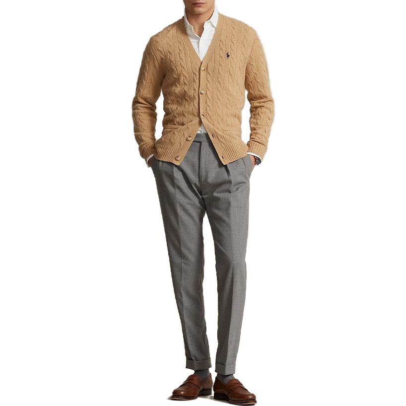 Polo Ralph Lauren FW23  Solid Color Casual Knit Cardigan Long Sleeve Sweater MNPOSWE16821675-200 圖 3