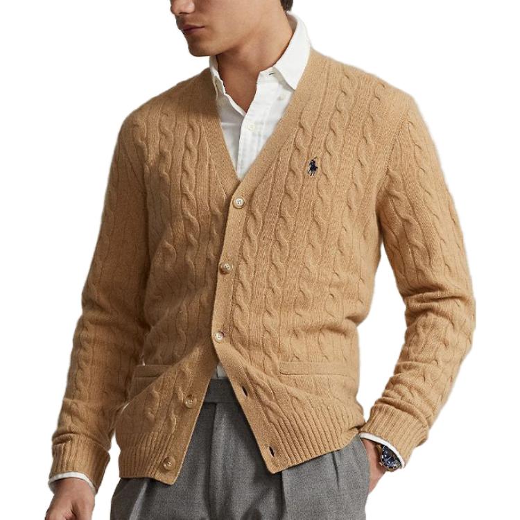 Polo Ralph Lauren FW23  Solid Color Casual Knit Cardigan Long Sleeve Sweater MNPOSWE16821675-200 圖 5