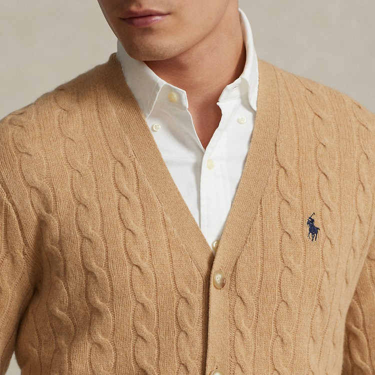 Polo Ralph Lauren FW23  Solid Color Casual Knit Cardigan Long Sleeve Sweater MNPOSWE16821675-200 圖 6