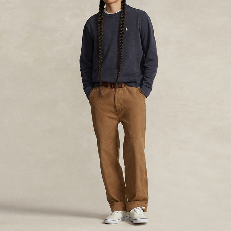 Polo Ralph Lauren FW23  Solid Color Crewneck Casual Long Sleeve Sweatshirt MNPOKNI16823179-001 圖 3