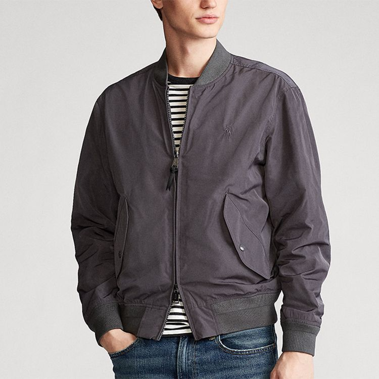 Polo Ralph Lauren FW23  Solid Pony Zip-Up Jacket Grey Long Sleeve MNPOOTW16020163-020 圖 4