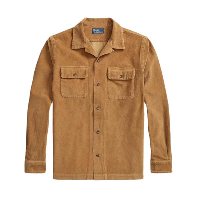 Polo Ralph Lauren FW23 Solid Single-Breasted Shirt Brown MNPOWOV16823112-270