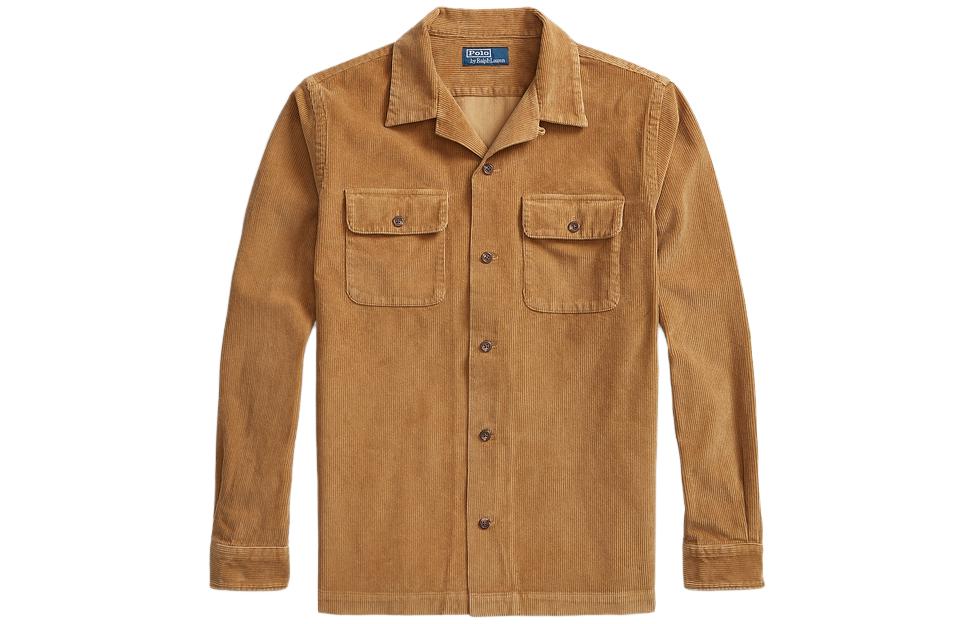 Polo Ralph Lauren FW23  Solid Single-Breasted Shirt Brown MNPOWOV16823112-270 圖 2