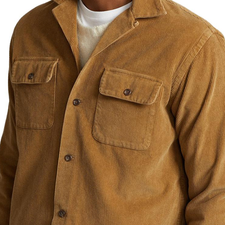 Polo Ralph Lauren FW23  Solid Single-Breasted Shirt Brown MNPOWOV16823112-270 圖 6