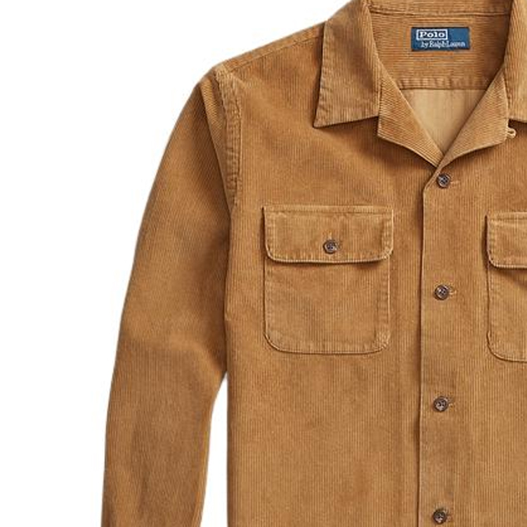 Polo Ralph Lauren FW23  Solid Single-Breasted Shirt Brown MNPOWOV16823112-270 圖 7