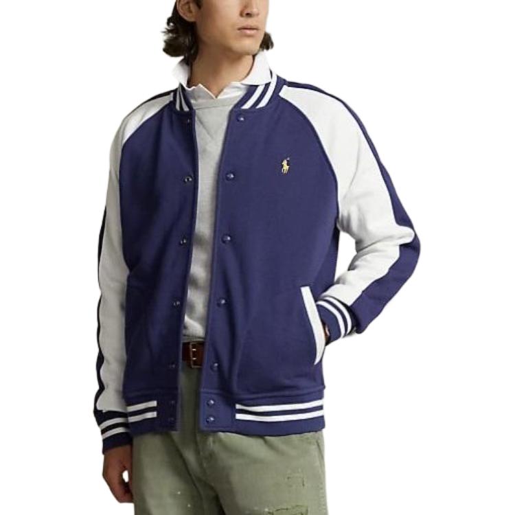 Polo Ralph Lauren FW23  Stripe Embroidered Logo Jacket - Deep Cobalt Blue. 710926910-001 圖 3