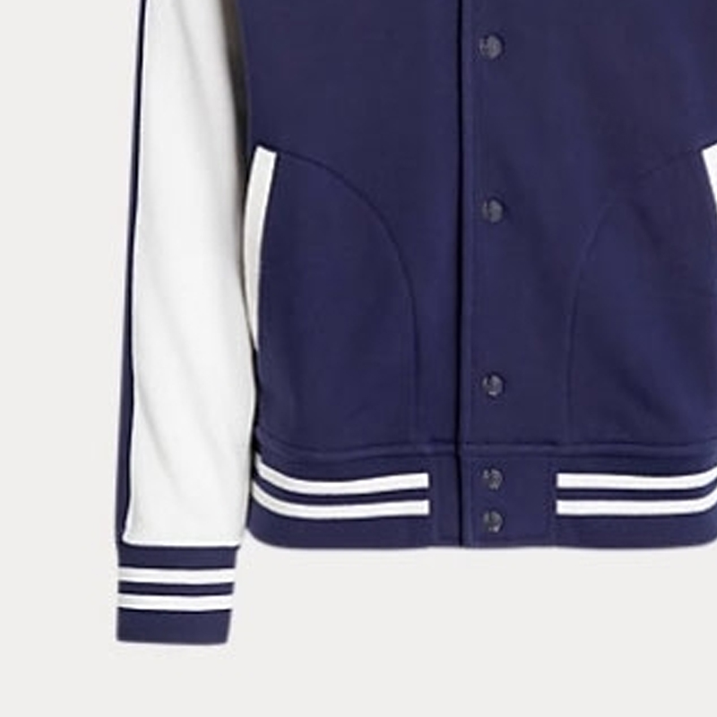 Polo Ralph Lauren FW23  Stripe Embroidered Logo Jacket - Deep Cobalt Blue. 710926910-001 圖 5