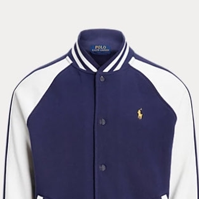 Polo Ralph Lauren FW23  Stripe Embroidered Logo Jacket - Deep Cobalt Blue. 710926910-001 圖 6