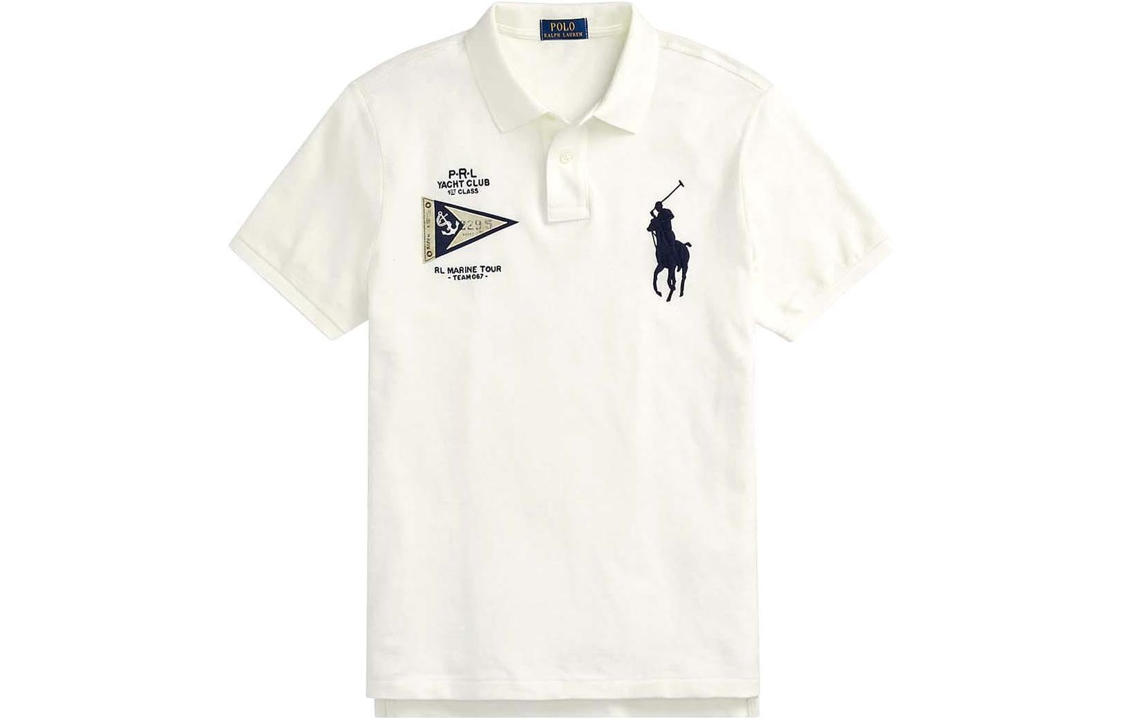 Polo Ralph Lauren FW23  White Animal Logo Print Short Sleeve Polo Shirt 710910565-003 圖 2