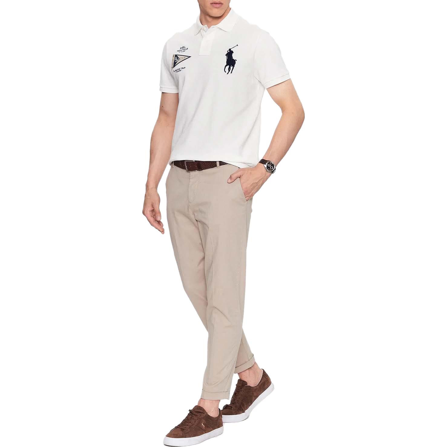 Polo Ralph Lauren FW23  White Animal Logo Print Short Sleeve Polo Shirt 710910565-003 圖 3