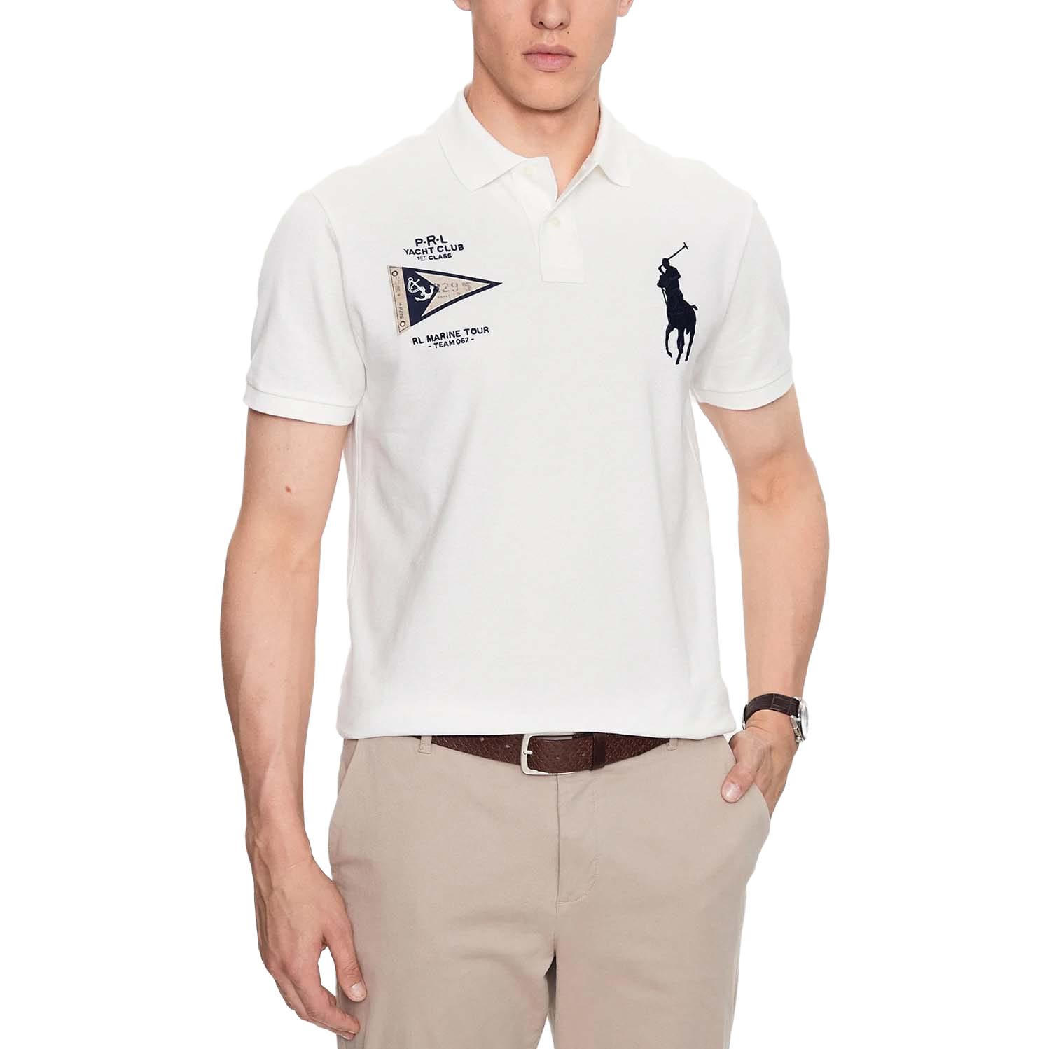 Polo Ralph Lauren FW23  White Animal Logo Print Short Sleeve Polo Shirt 710910565-003 圖 4