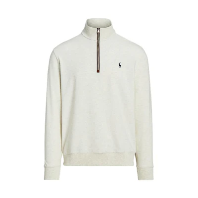Polo Ralph Lauren FW23 White Casual Loose Half-Turtleneck Sweatshirt. MNPOKNI16823300-101