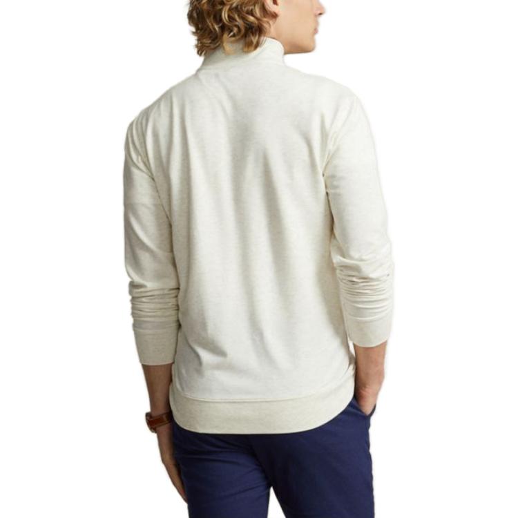 Shop Polo Ralph Lauren FW23 Putih Baju Sejuk Longgar Kasual Leher Separuh-Tinggi. MNPOKNI16823300-101