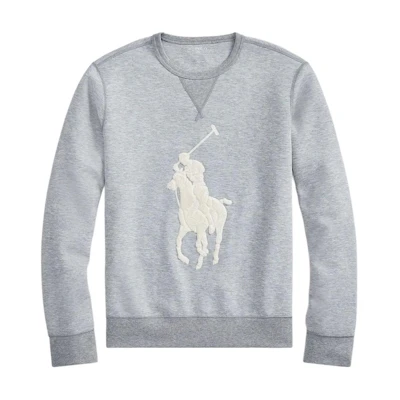 Polo Ralph Lauren FW23 Big Pony Embroidered Crewneck Sweatshirt Men’s Grey MNPOKNI16820035-020