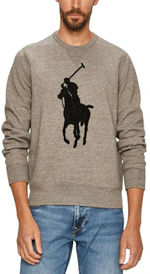 Polo Ralph Lauren FW23 Sweatshirt Logo Big Pony Bordir Abu-abu. 710766862-013 Order Polo Ralph Lauren FW23 Sweatshirt Logo Big Pony Bordir Abu-abu. 710766862-013