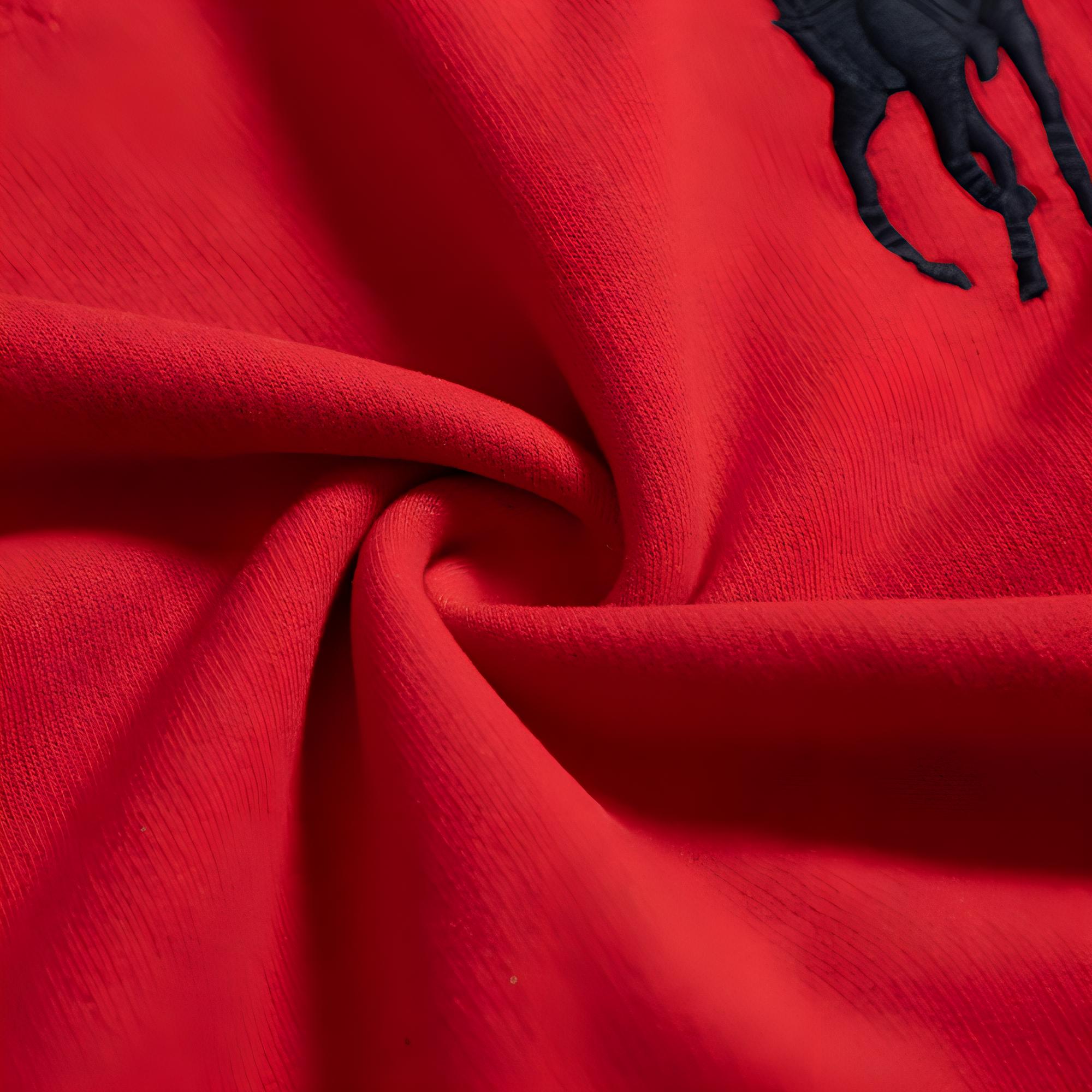 Polo Ralph Lauren FW23 Big Pony Logo Embroidered Red Hoodie for Men 710790622-010 圖 6