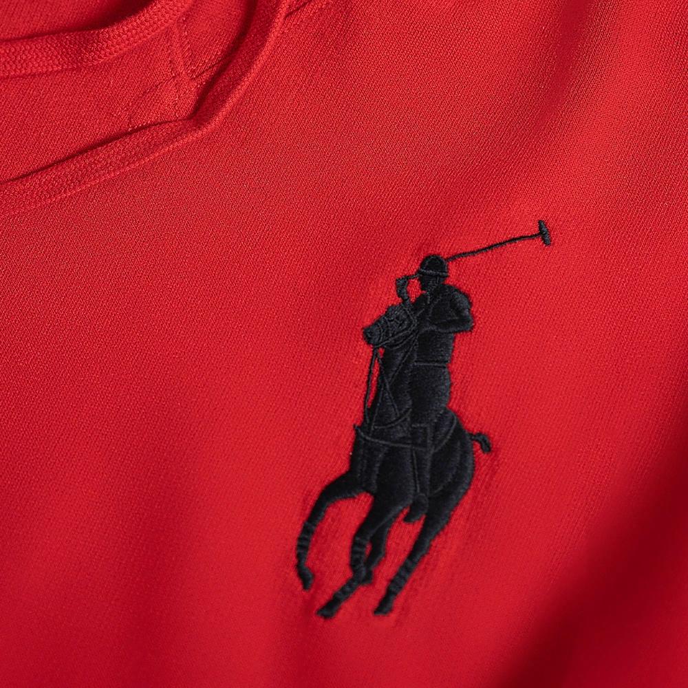 Polo Ralph Lauren FW23 Big Pony Logo Embroidered Red Hoodie for Men 710790622-010 圖 7