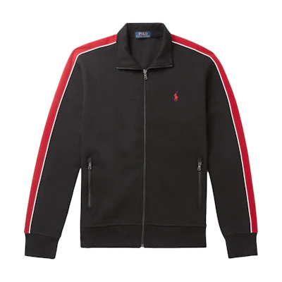 Polo Ralph Lauren FW23 Black Long-Sleeve Jacket with Embroidered Logo 710787746-001