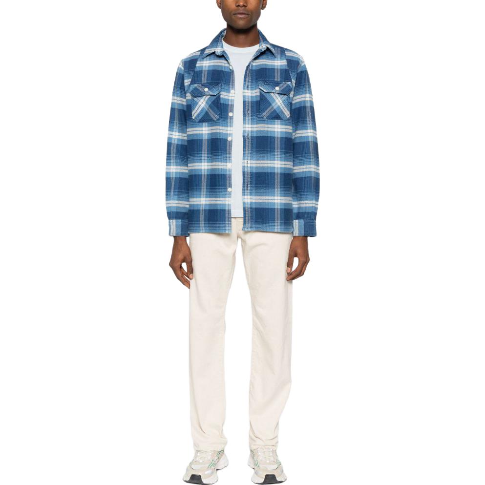 Polo Ralph Lauren FW23 Blue Plaid Print Button-Up Long Sleeve Shirt Men. 710925322-001 圖 3