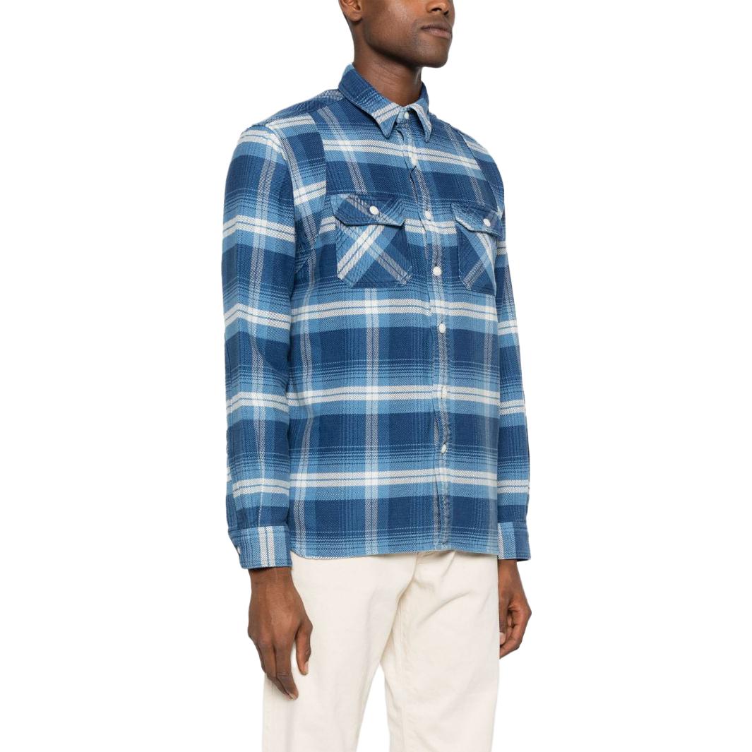 Polo Ralph Lauren FW23 Blue Plaid Print Button-Up Long Sleeve Shirt Men. 710925322-001 圖 5