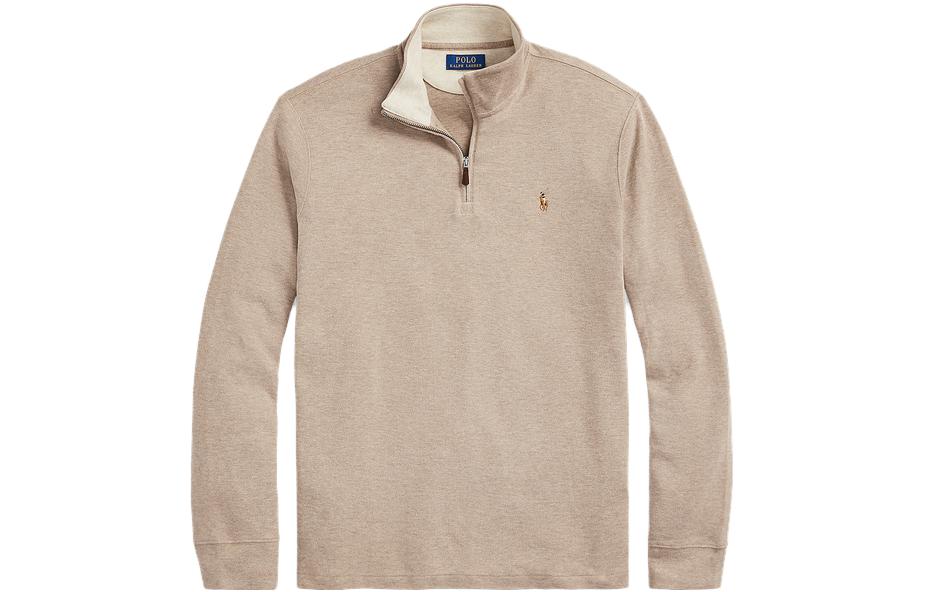 Polo Ralph Lauren FW23 Brown  Pullover Sweatshirt with Logo Embroidery. MNPOKNI16823251-200