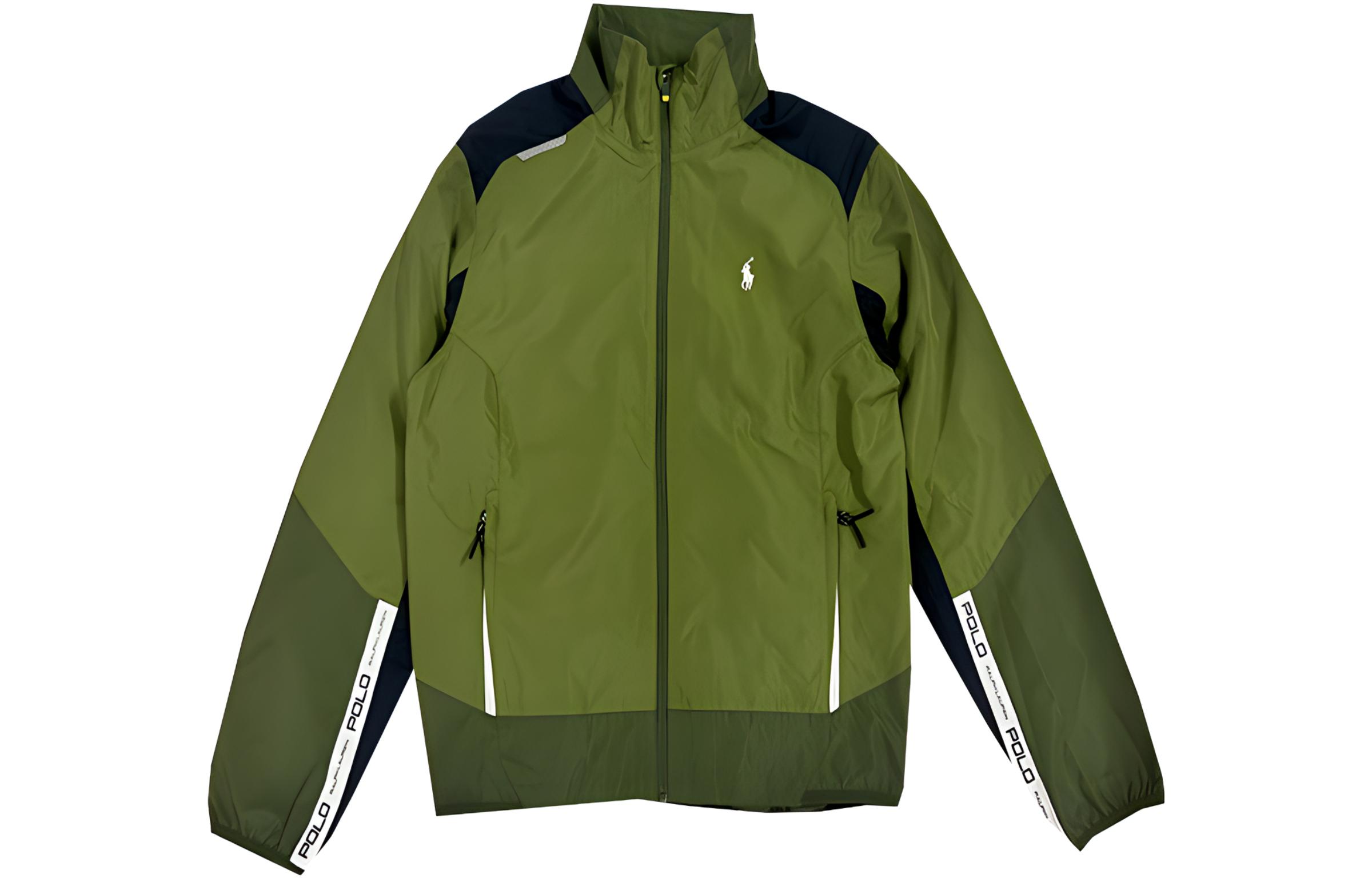 Polo Ralph Lauren FW23 Color-Block Embroidered Pony Logo Green Jacket Men’s. 710843333-001