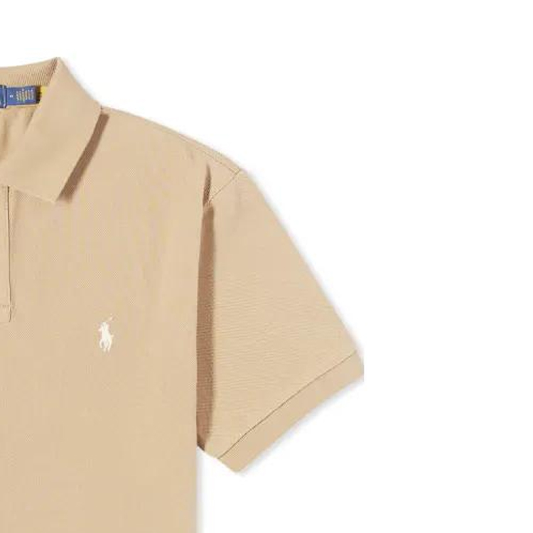 Polo Ralph Lauren FW23 Custom Slim Fit Embroidered Logo Polo Shirt Brown Mens. 710680784-332 圖 6