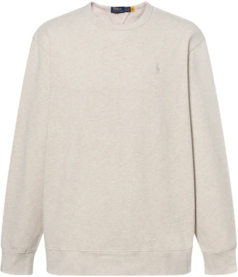 Polo Ralph Lauren FW23 Baju Fleece Logo Sulam Crewneck Lelaki Beige 710790783-011 Buy Polo Ralph Lauren FW23 Baju Fleece Logo Sulam Crewneck Lelaki Beige 710790783-011