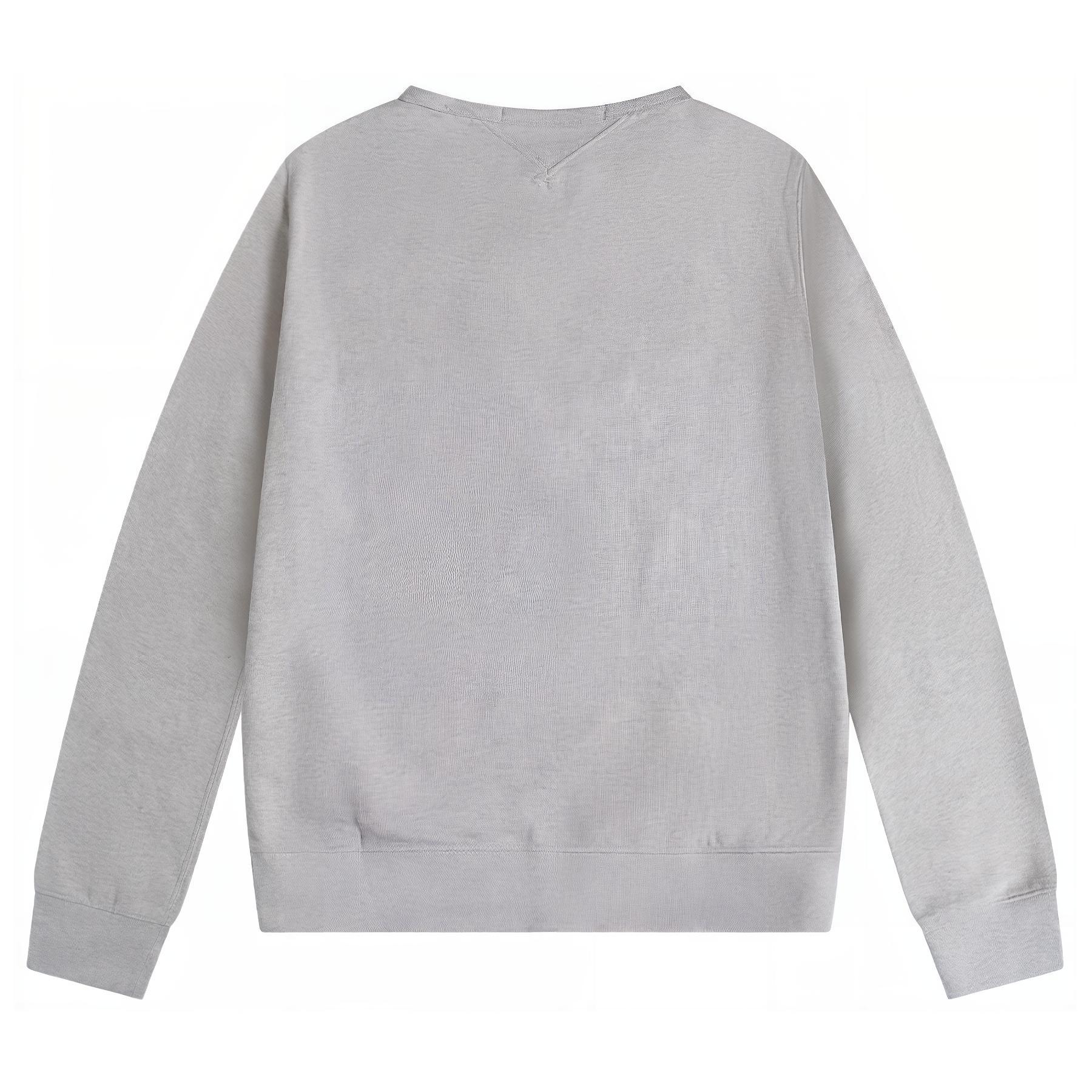 Lookbook Polo Ralph Lauren FW23 Baju Fleece Logo Sulam Crewneck Lelaki Beige 710790783-011