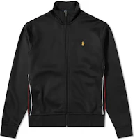 Polo Ralph Lauren FW23 Embroidered Pony Logo Track Jacket Black Mens 710828372002 Polo Ralph Lauren FW23 Embroidered Pony Logo Track Jacket Black Mens 710828372002