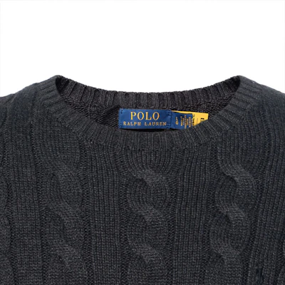 Polo Ralph Lauren FW23 灰色Logo刺繡毛衣圓領線衫電織經典款式。 710918998-019 4