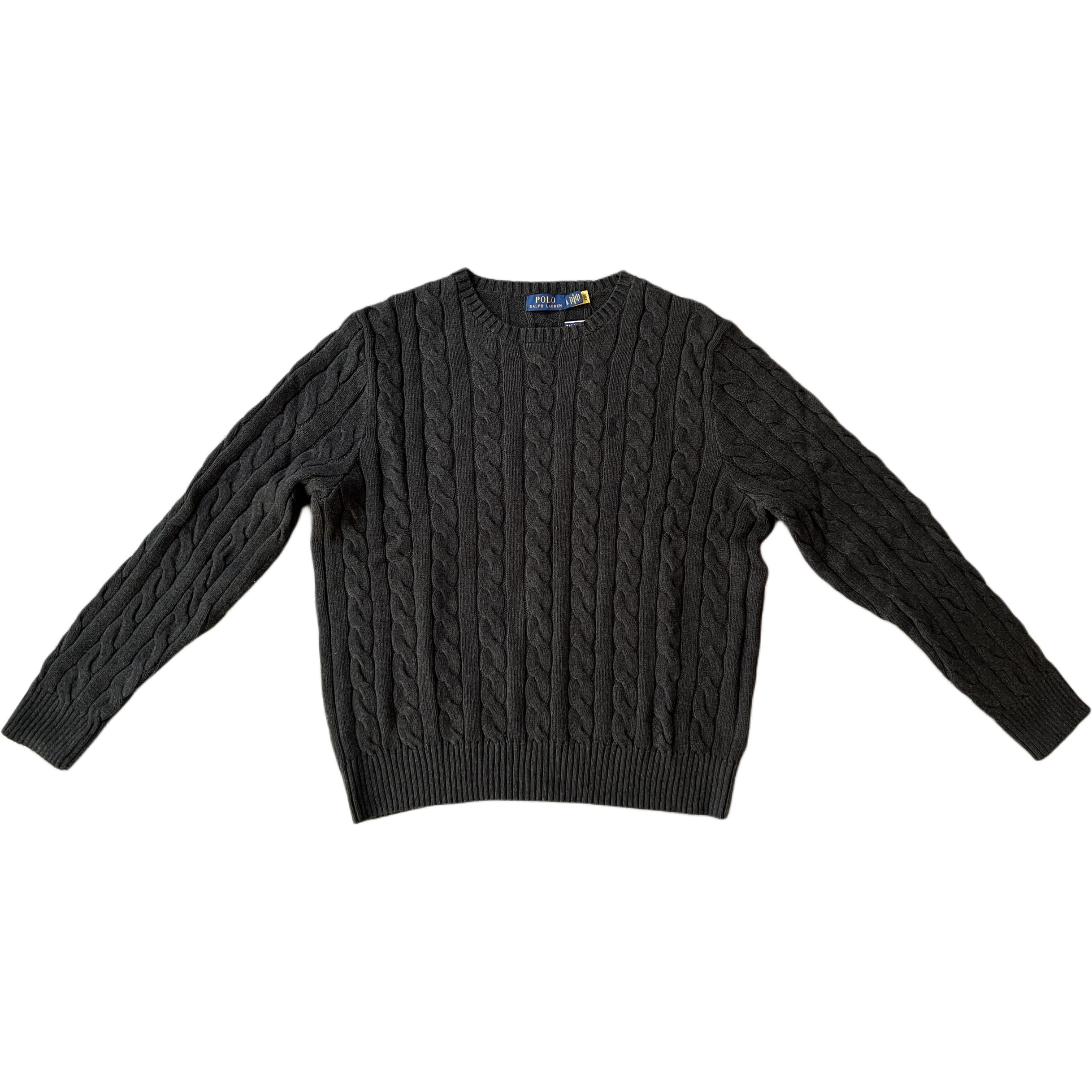 Order Polo Ralph Lauren FW23 灰色Logo刺繡毛衣圓領線衫電織經典款式。 710918998-019