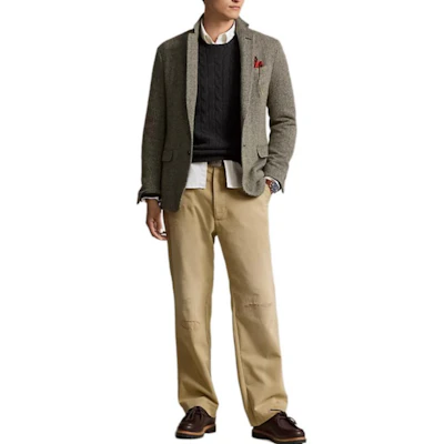 Polo Ralph Lauren FW23 灰色Logo刺繡毛衣圓領線衫電織經典款式。 710918998-019 Shop Polo Ralph Lauren FW23 灰色Logo刺繡毛衣圓領線衫電織經典款式。 710918998-019