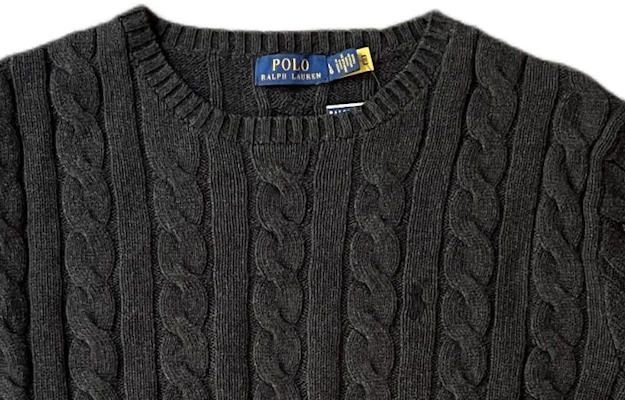 Polo Ralph Lauren FW23 灰色Logo刺繡毛衣圓領線衫電織經典款式。 710918998-019 Details for Polo Ralph Lauren FW23 灰色Logo刺繡毛衣圓領線衫電織經典款式。 710918998-019