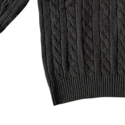 Polo Ralph Lauren FW23 灰色Logo刺繡毛衣圓領線衫電織經典款式。 710918998-019 Sizing Polo Ralph Lauren FW23 灰色Logo刺繡毛衣圓領線衫電織經典款式。 710918998-019