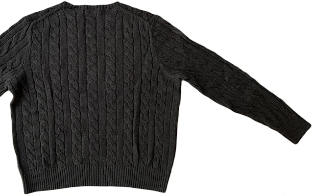 Polo Ralph Lauren FW23 灰色Logo刺繡毛衣圓領線衫電織經典款式。 710918998-019 Cheap Polo Ralph Lauren FW23 灰色Logo刺繡毛衣圓領線衫電織經典款式。 710918998-019